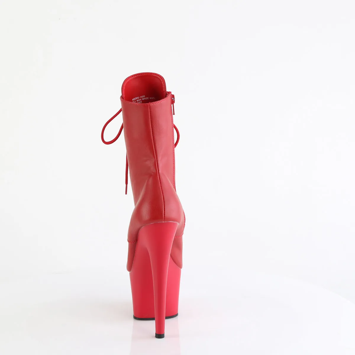 Adore-1020 Red PU Boots
