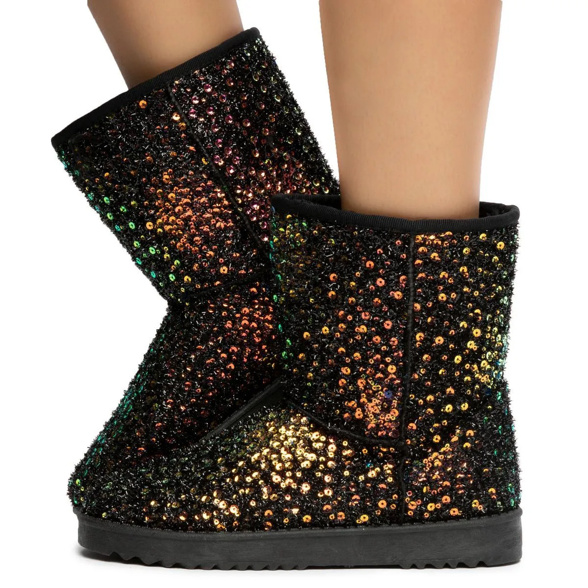 Annie-41 Sequin Booties