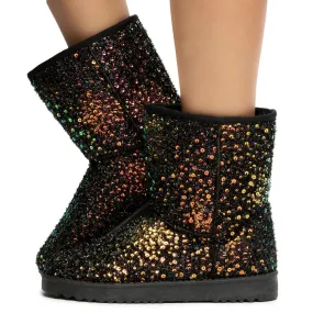 Annie-41 Sequin Booties