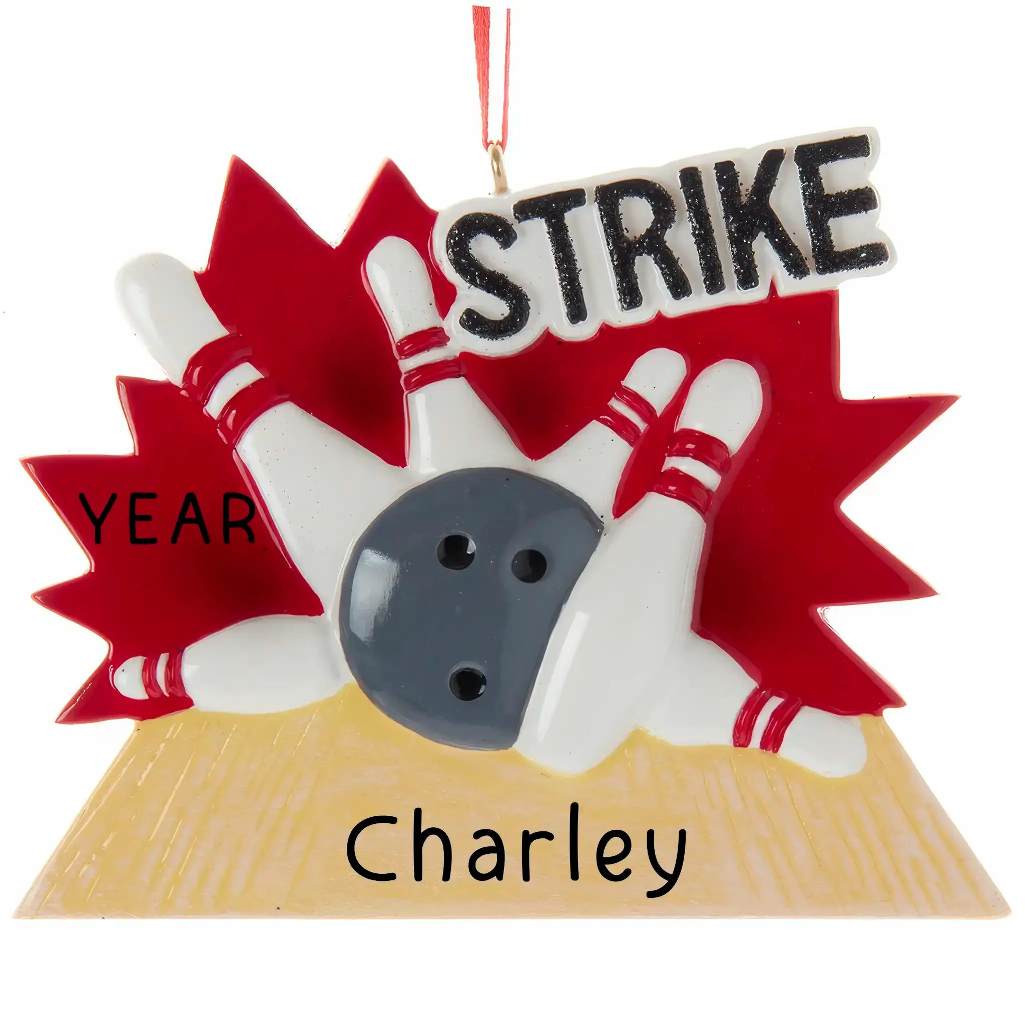 Bowling Strike Personalized Ornament