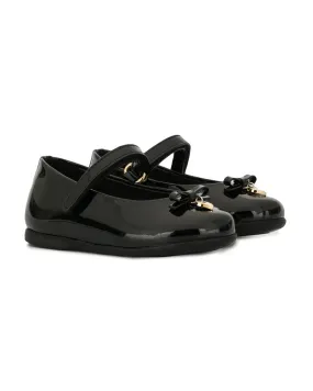 Girls Toddler Black Ballerinas