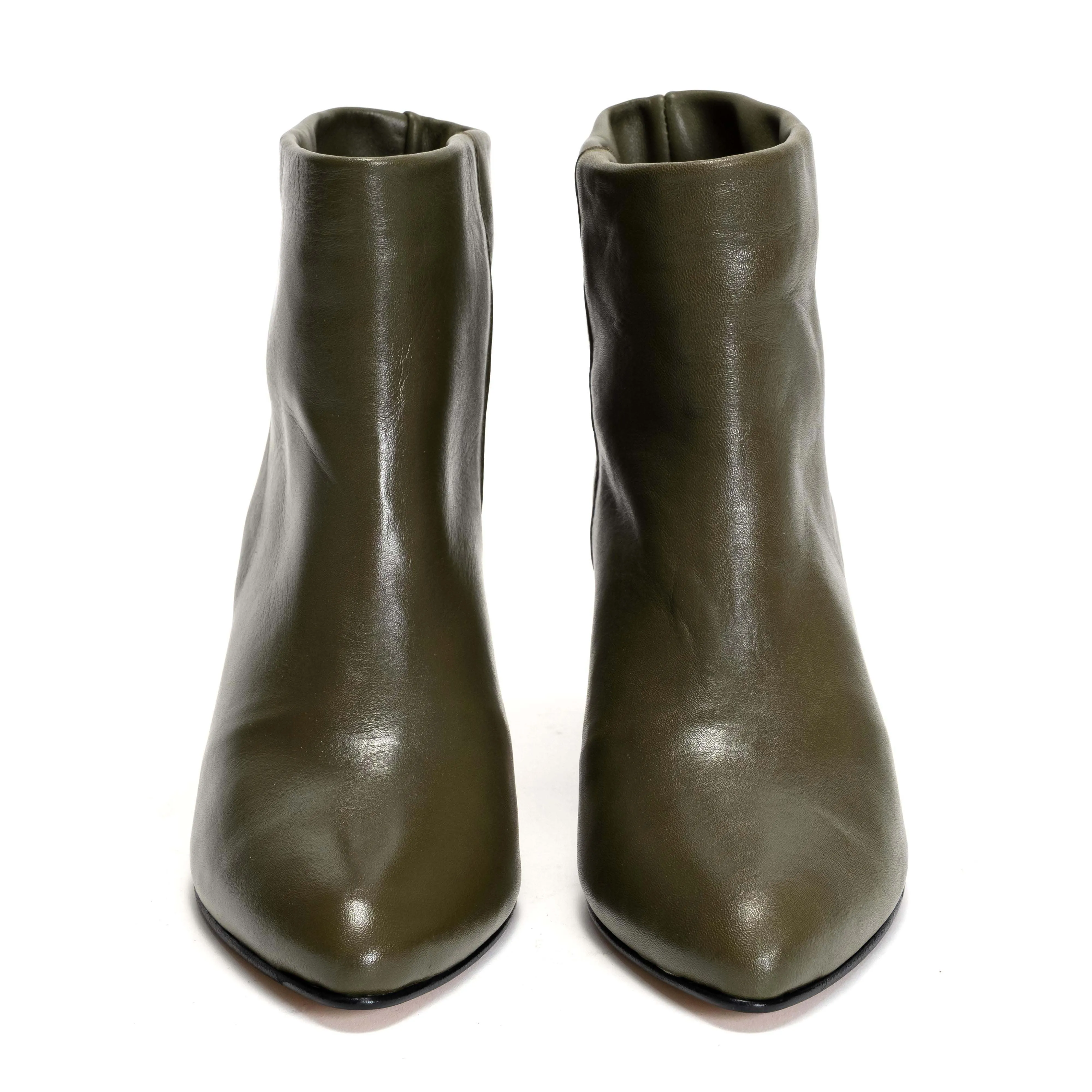 Hilly 50 stiletto Soft calf Olive green