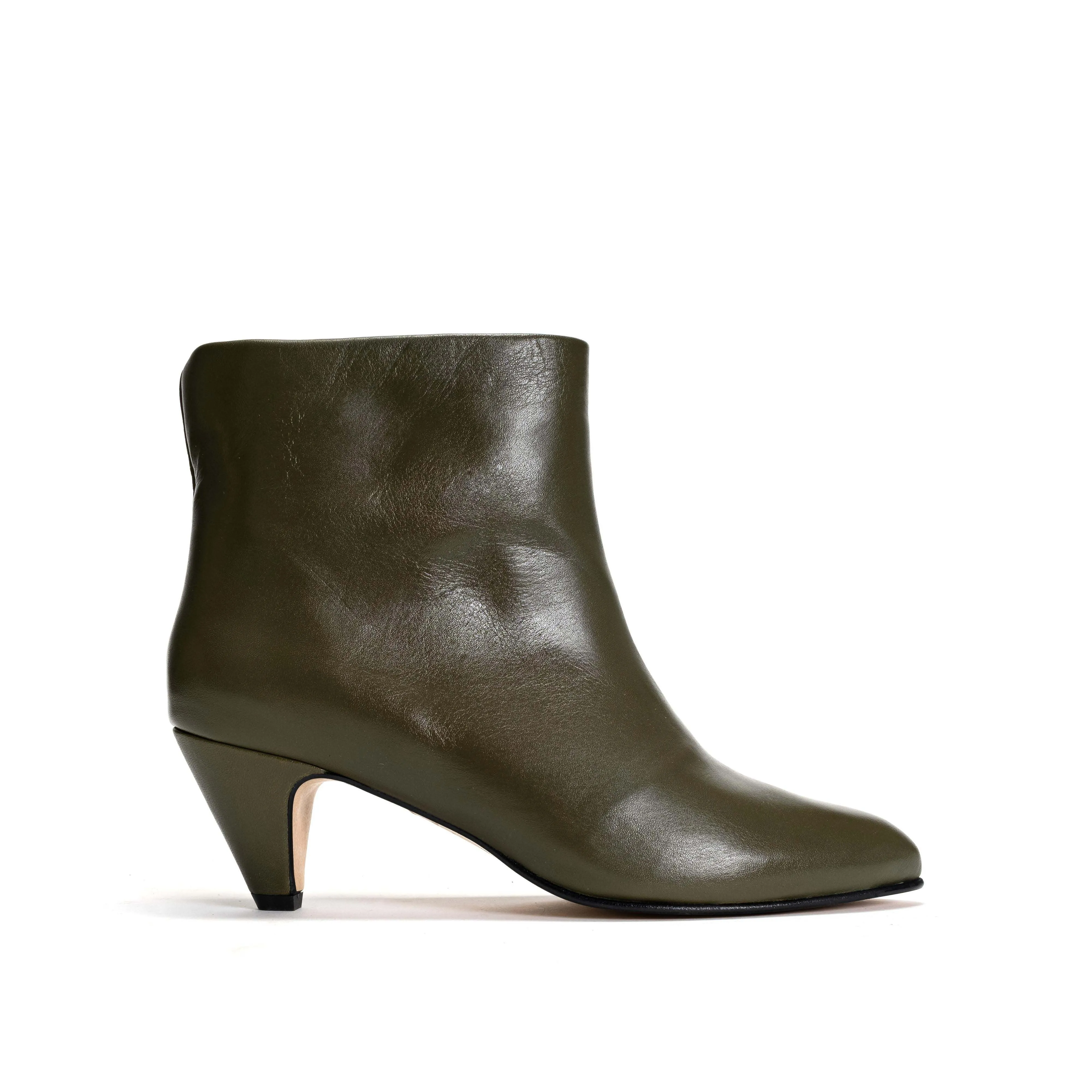 Hilly 50 stiletto Soft calf Olive green