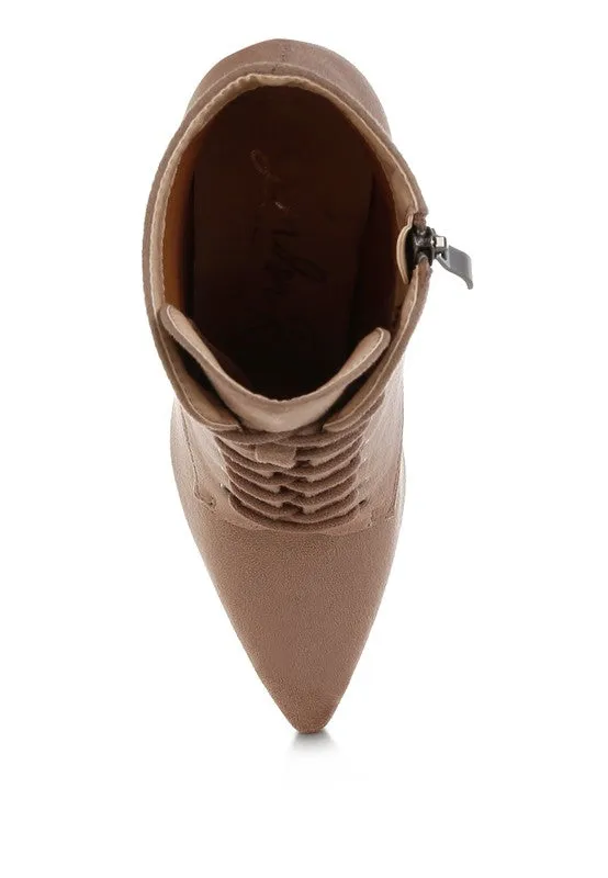 Lace Up Stiletto Boots