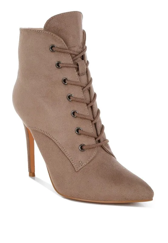 Lace Up Stiletto Boots