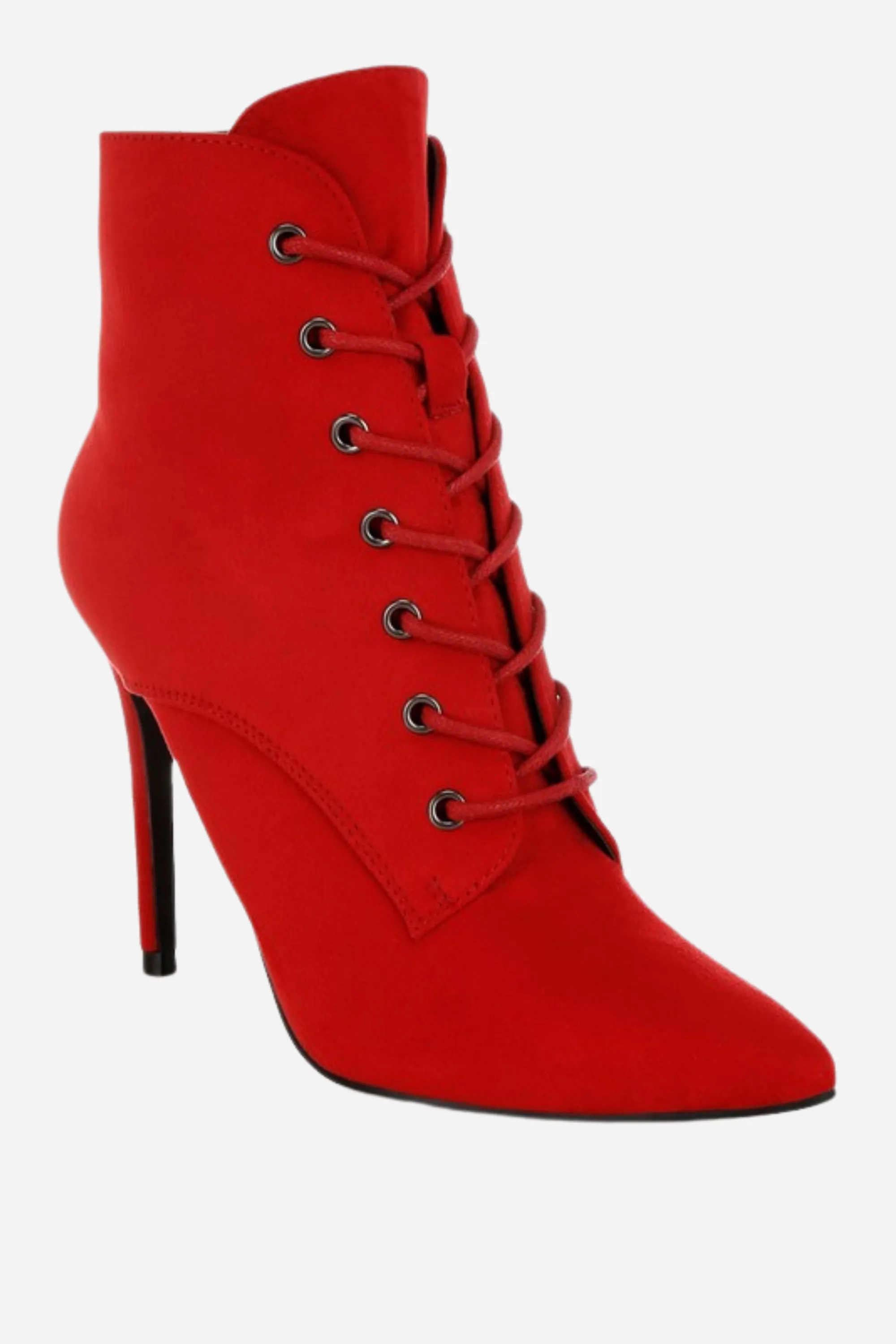 Lace Up Stiletto Boots