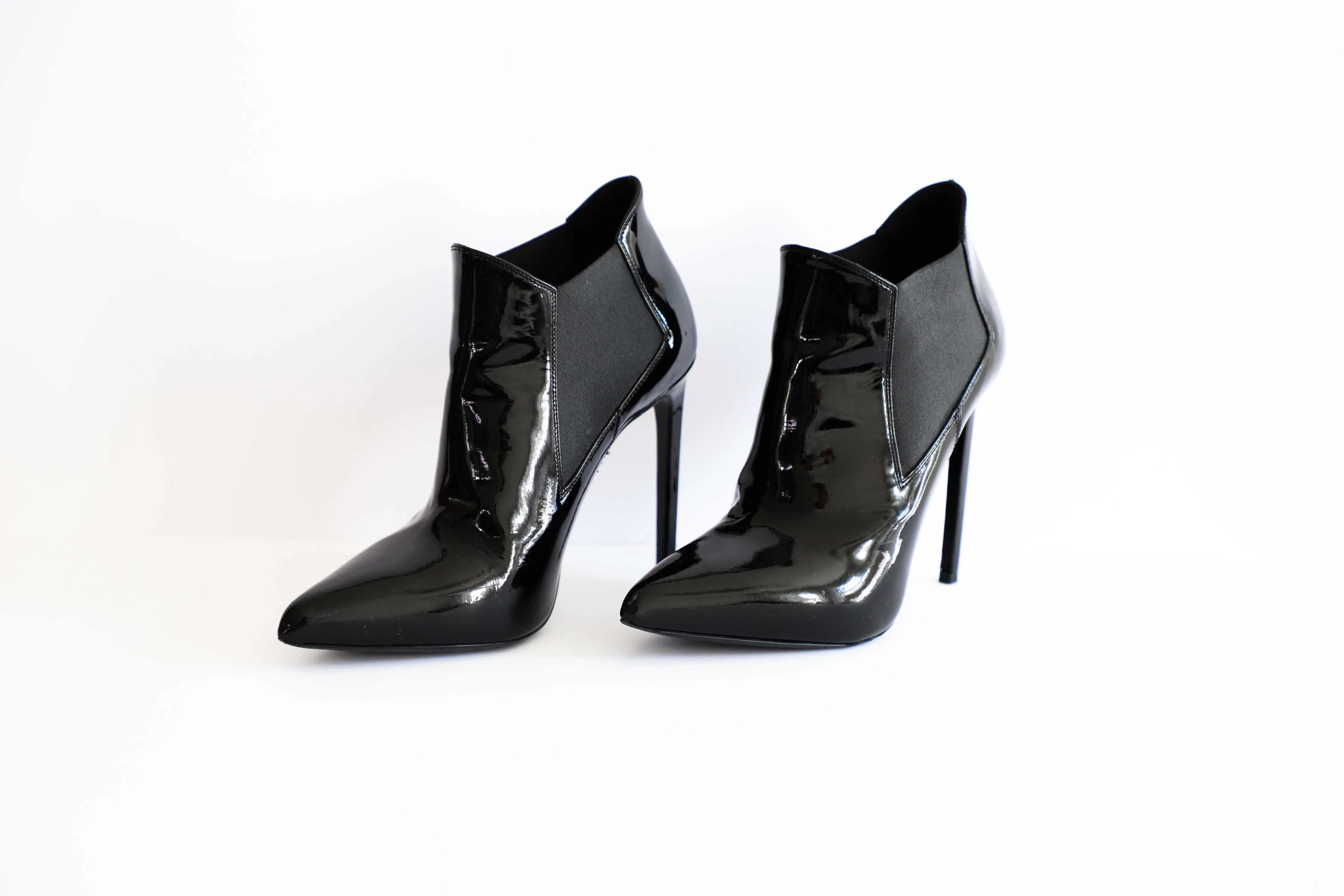 Saint Laurent patent leather boots
