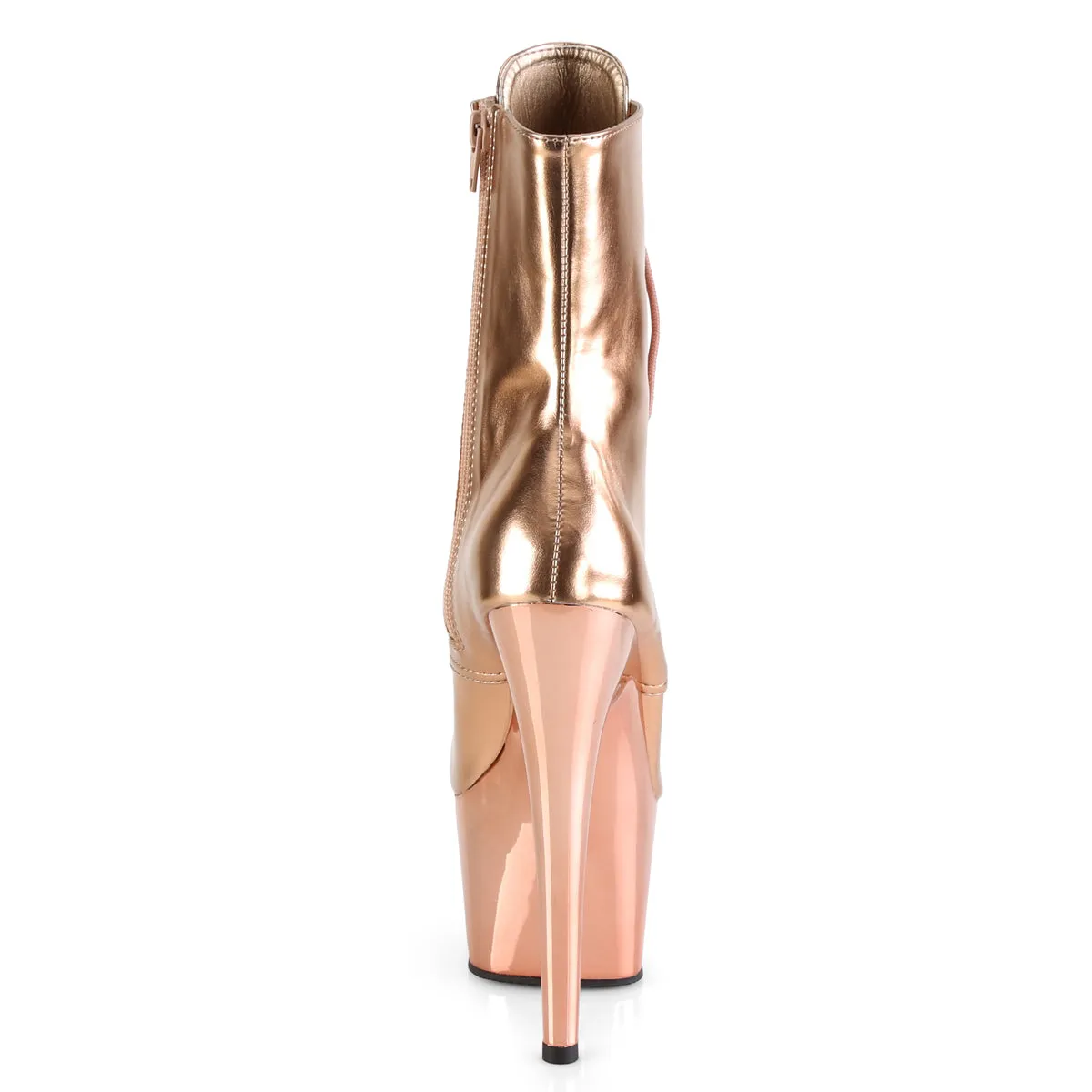 Sexy Devil 7 Inch Rose Gold Ankle Boots Adore-1020
