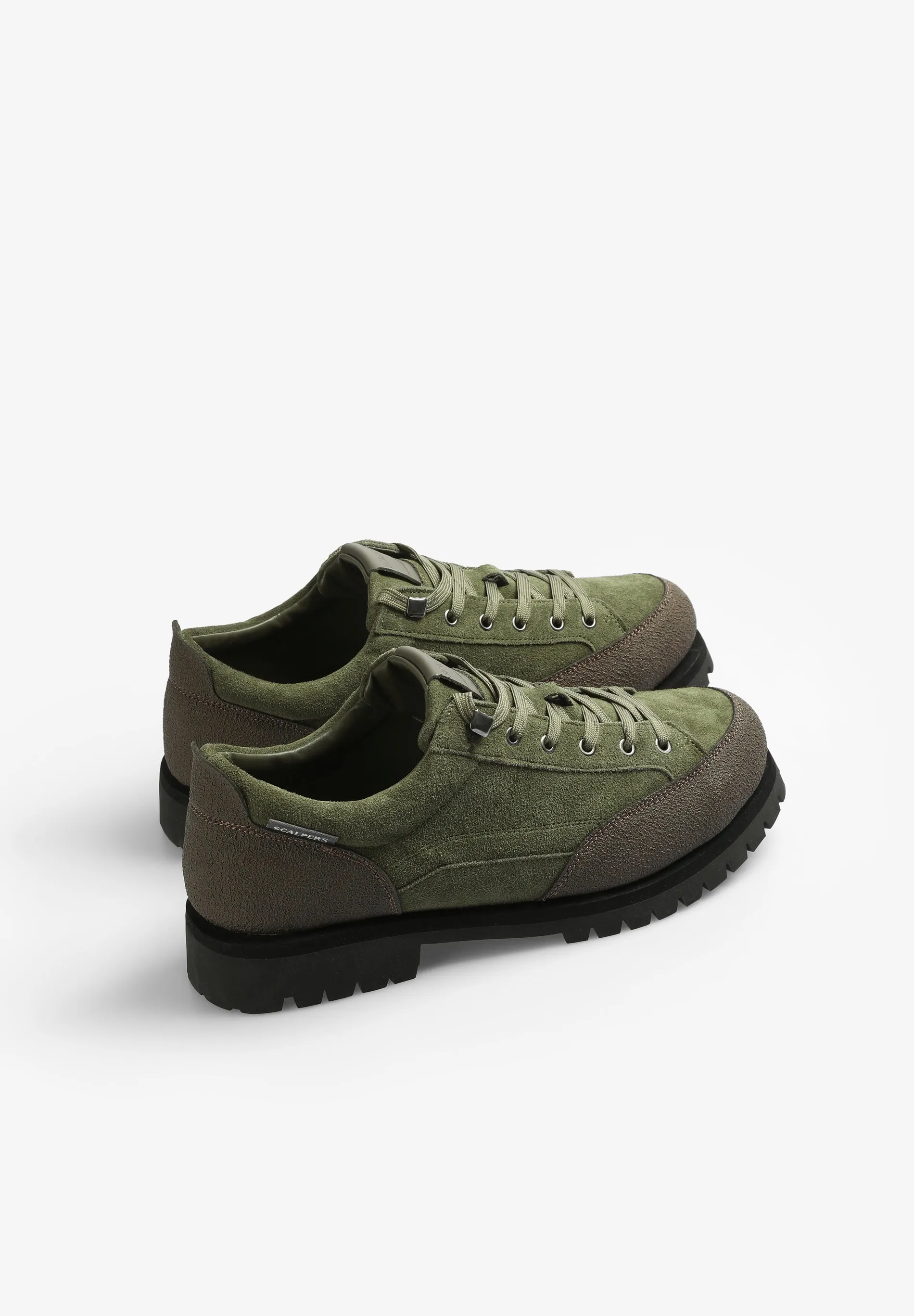 SUEDE SHOES WITH TRACK SOLES