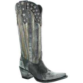 Yippee Ki Yay by Old Gringo Ladies Bloom Stars & Stripes Boots YL470-1